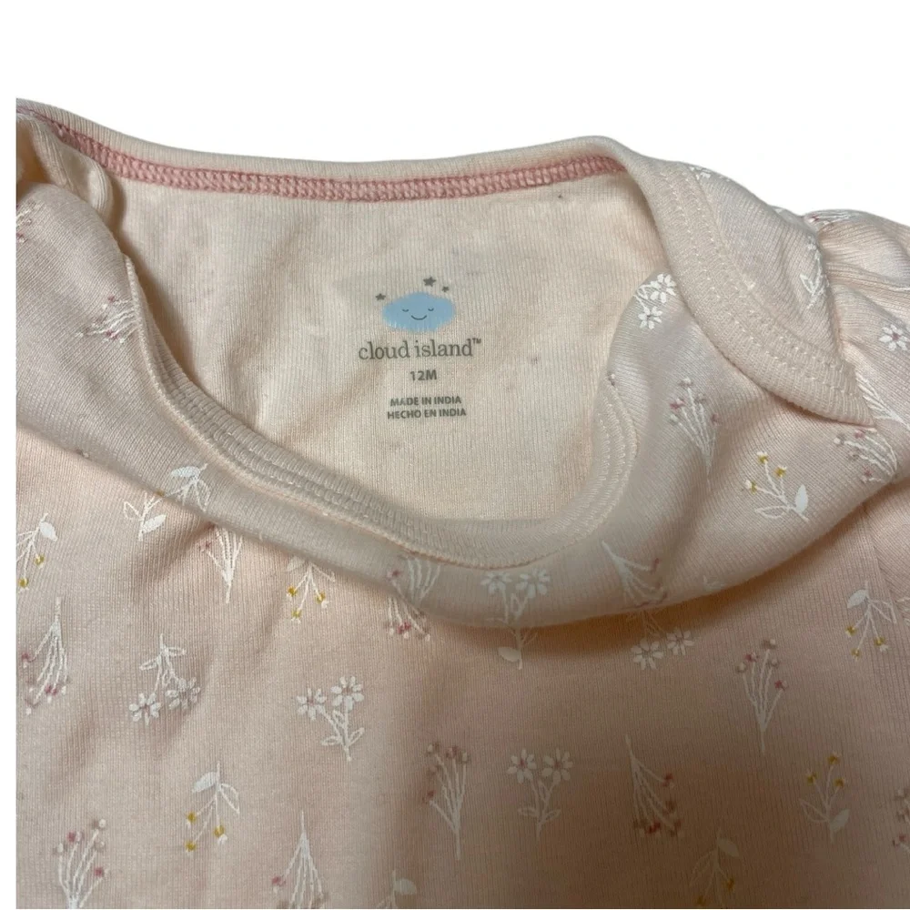 Pink and Blue Eyelet Dress Set size 12 months - Picture 7 of 9